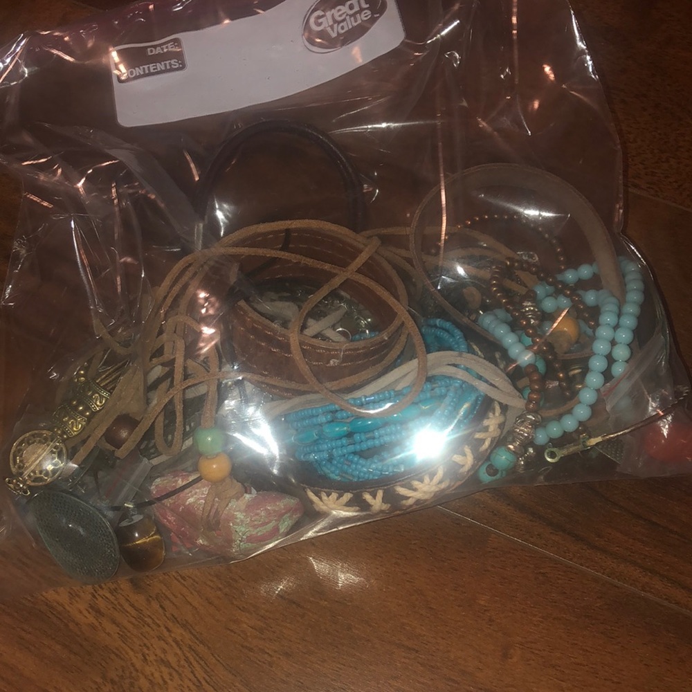 Bag of mixed costume jewelry